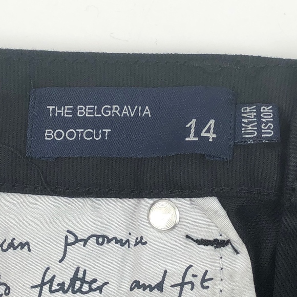 Boden The Belgravia Bootcut Black Jeans 10R NWT - Picture 5 of 8